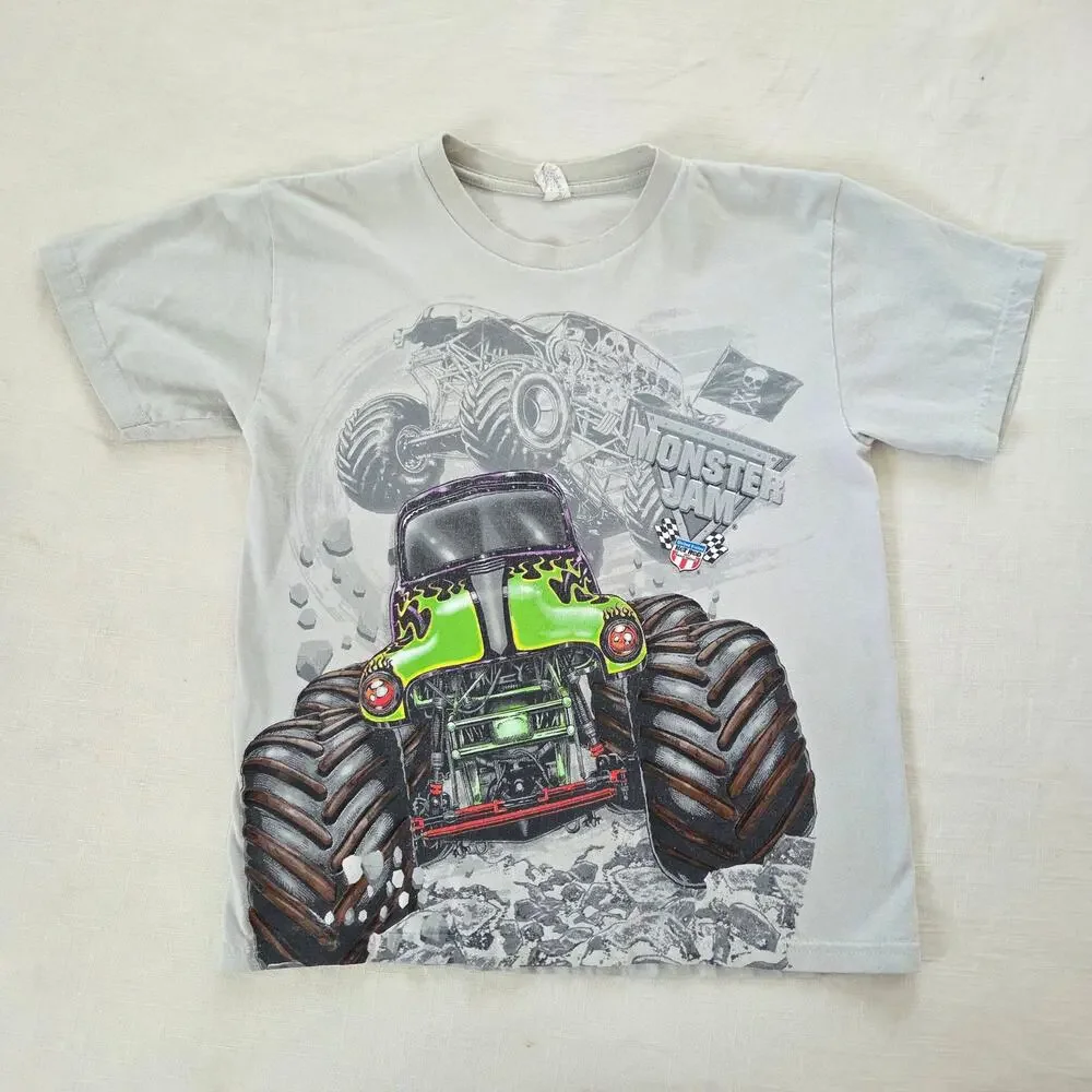 Y2k Monster Jam Truck Cotton Tee kids 10